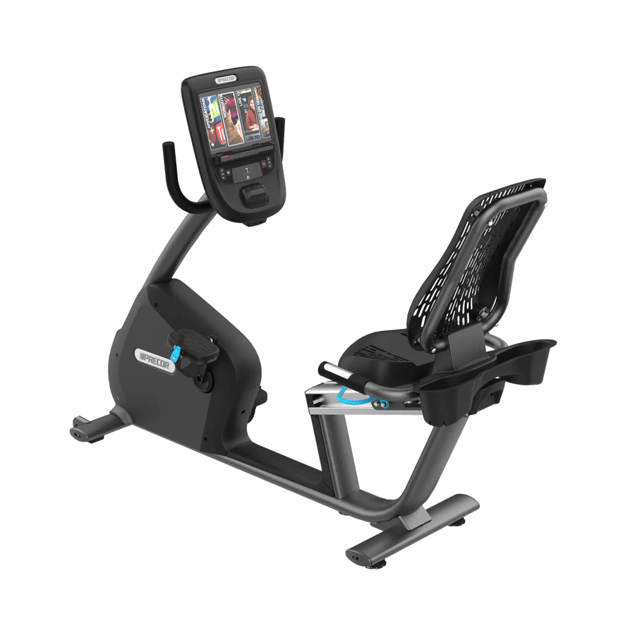 USED PRECOR COMMERCIAL RECUMBENT BIKE 800 SERIES WITH P62 CONSOLE