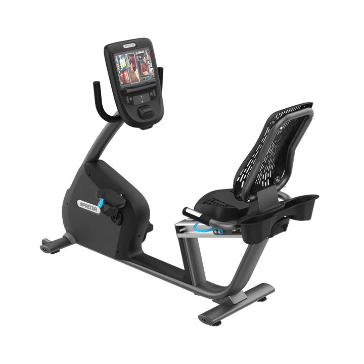 USED PRECOR COMMERCIAL RECUMBENT BIKE 800 SERIES WITH P62 CONSOLE
